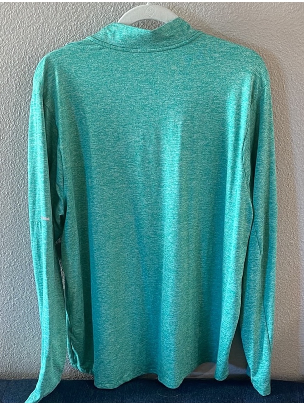 Nike, Teal Long Sleeve Running Shirt - Picture 2 of 4